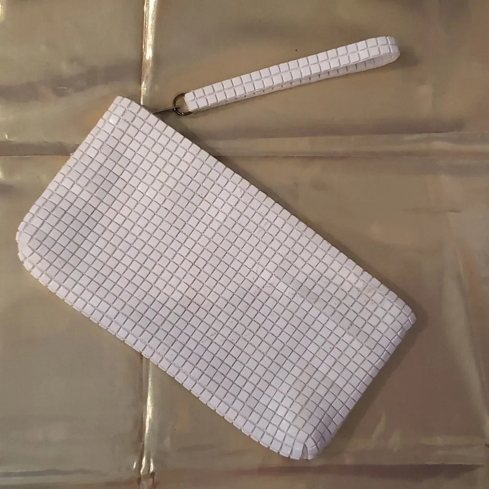 LaRegale LTD White Envelope Clutch Purse